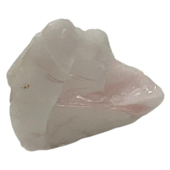 Milk Glass Pink Swirl Art Glass Cullet Glowing Manganese Slag Glass #5GM42 - Picture 5 of 8